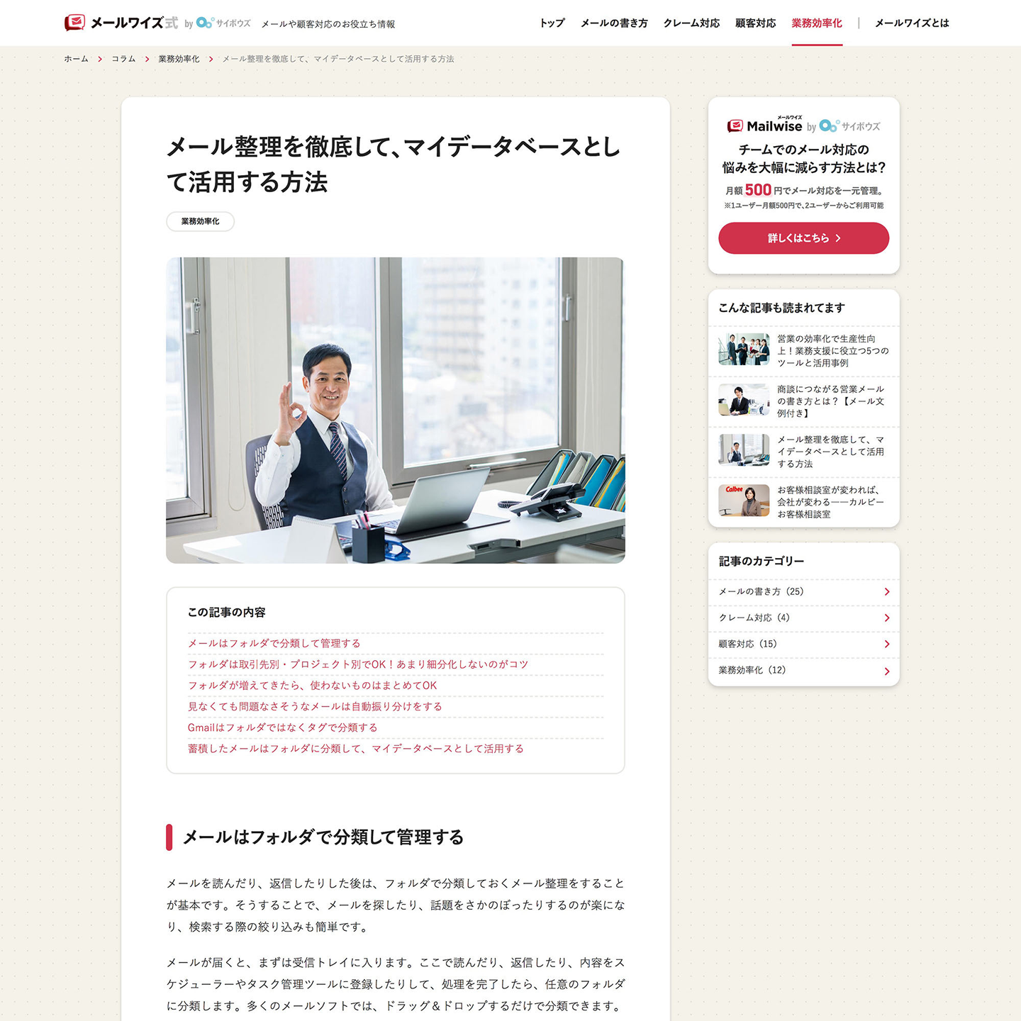 メールワイズ