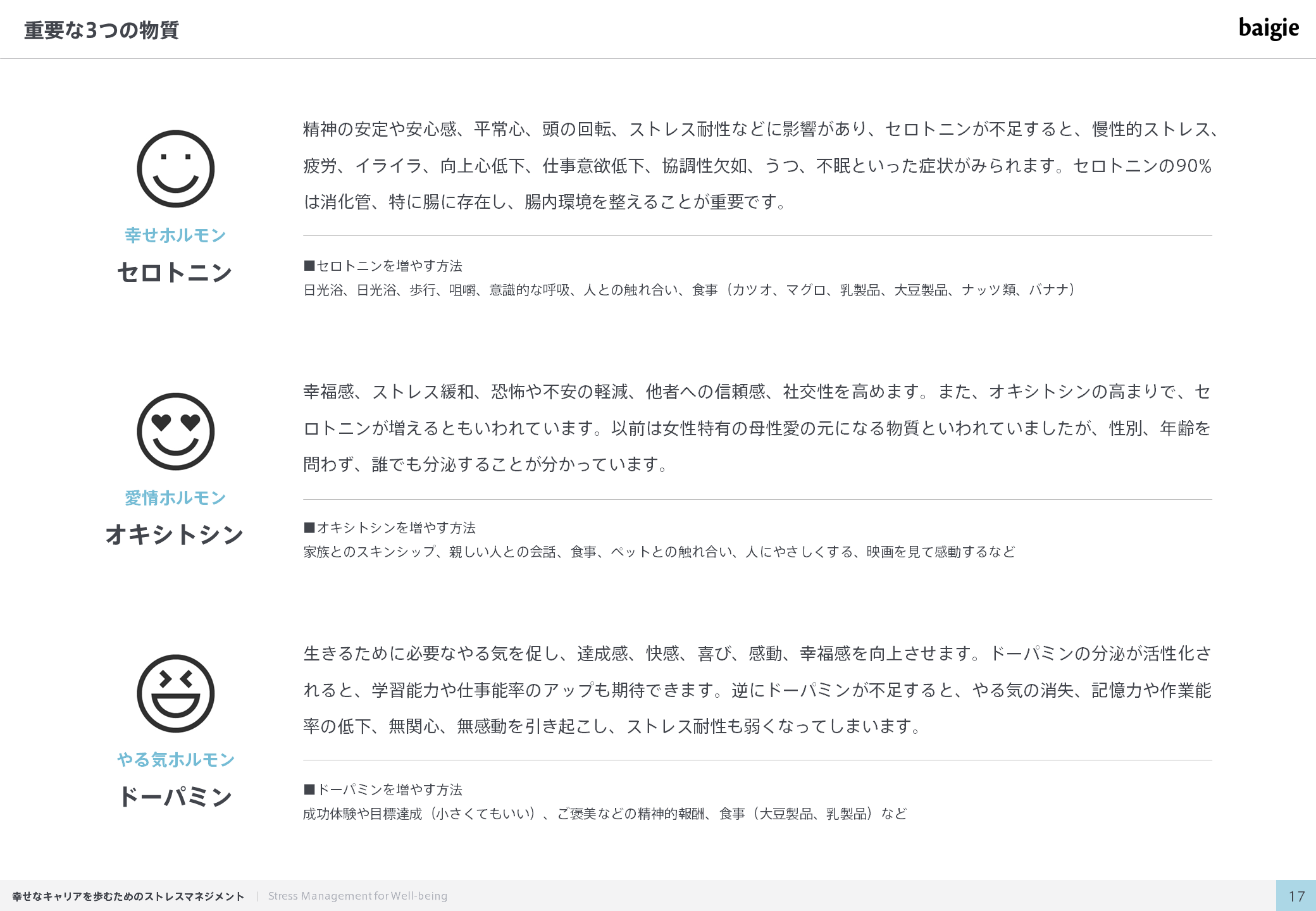 重要な3つの物質