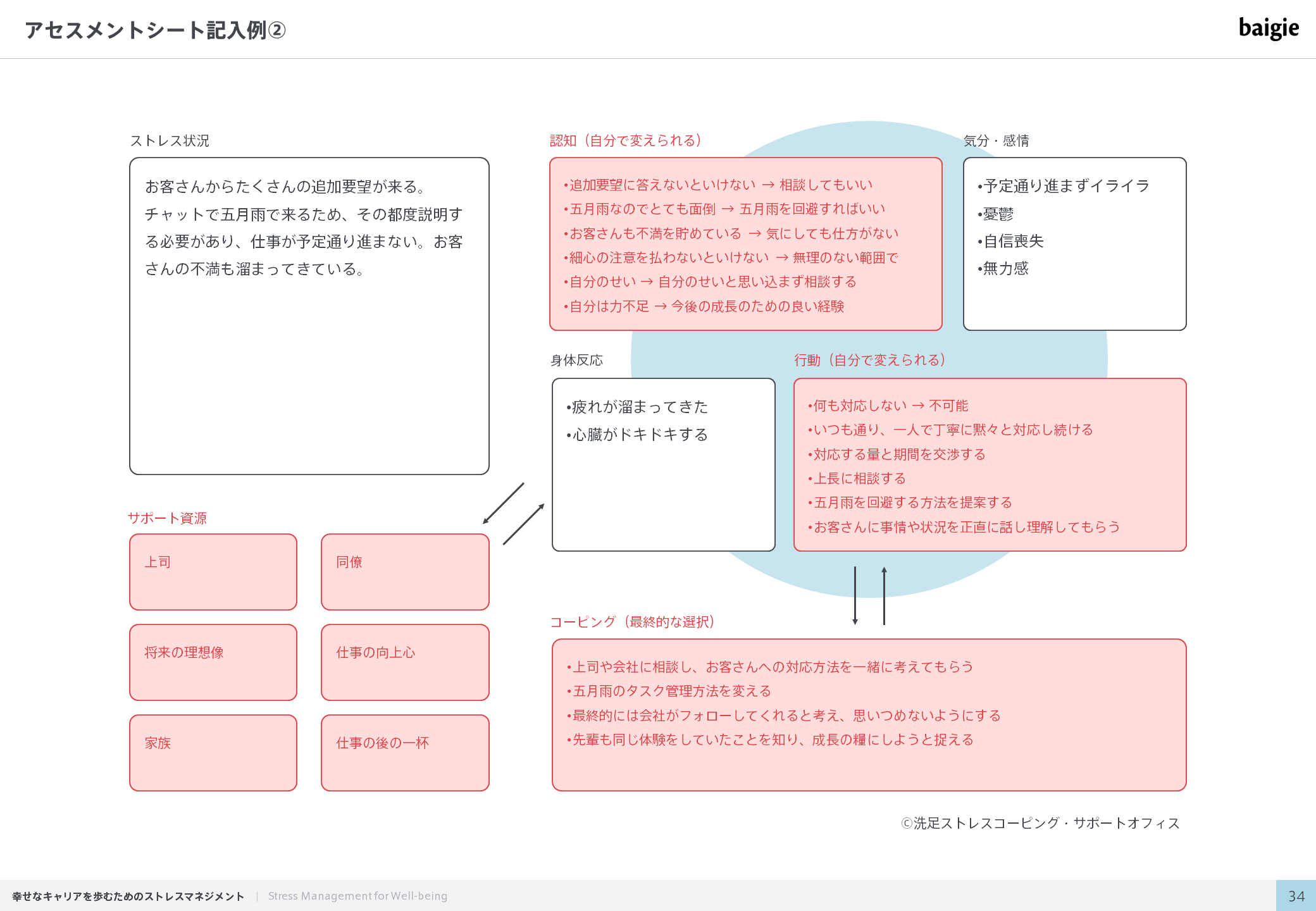 アセスメントシート記入例