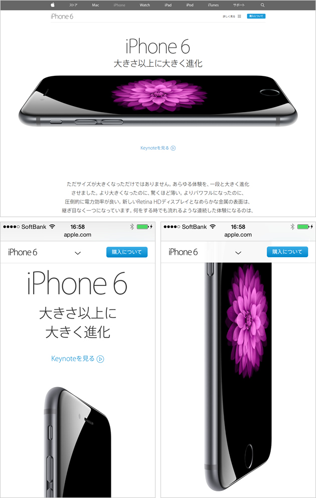 PC版とスマートフォン版の違い